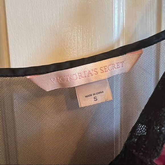 Victoria’s Secret Lace slip dress satin black small - Picture 8 of 9